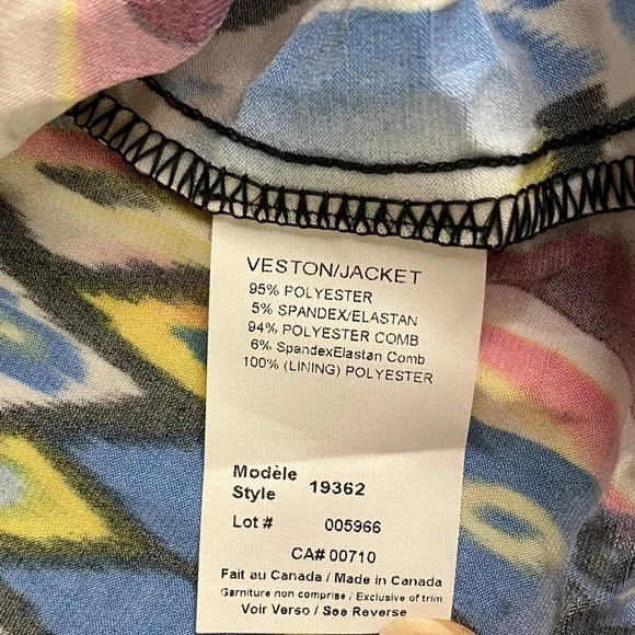 Joseph Ribkoff Multicolor Abstract Jacket - Picture 3 of 5